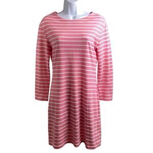 STS Sail to Sable Pink Striped Shift Dress Size XXS Preppy Coastal Old Money